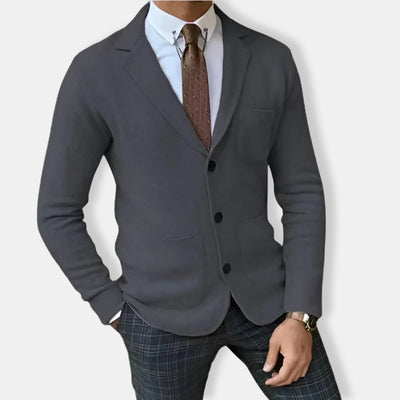 Herren Lässiger Strick Blazer | Schlanke Passform