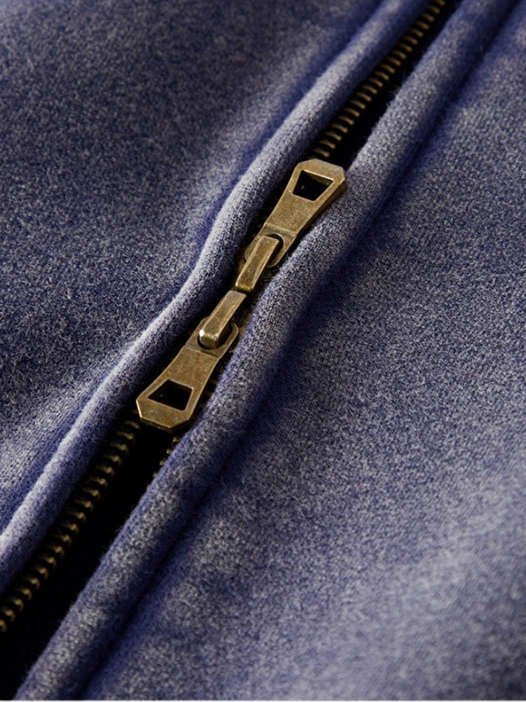 RAVEN WASHED HOODIE MIT REISSVERSCHLUSS