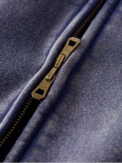 RAVEN WASHED HOODIE MIT REISSVERSCHLUSS