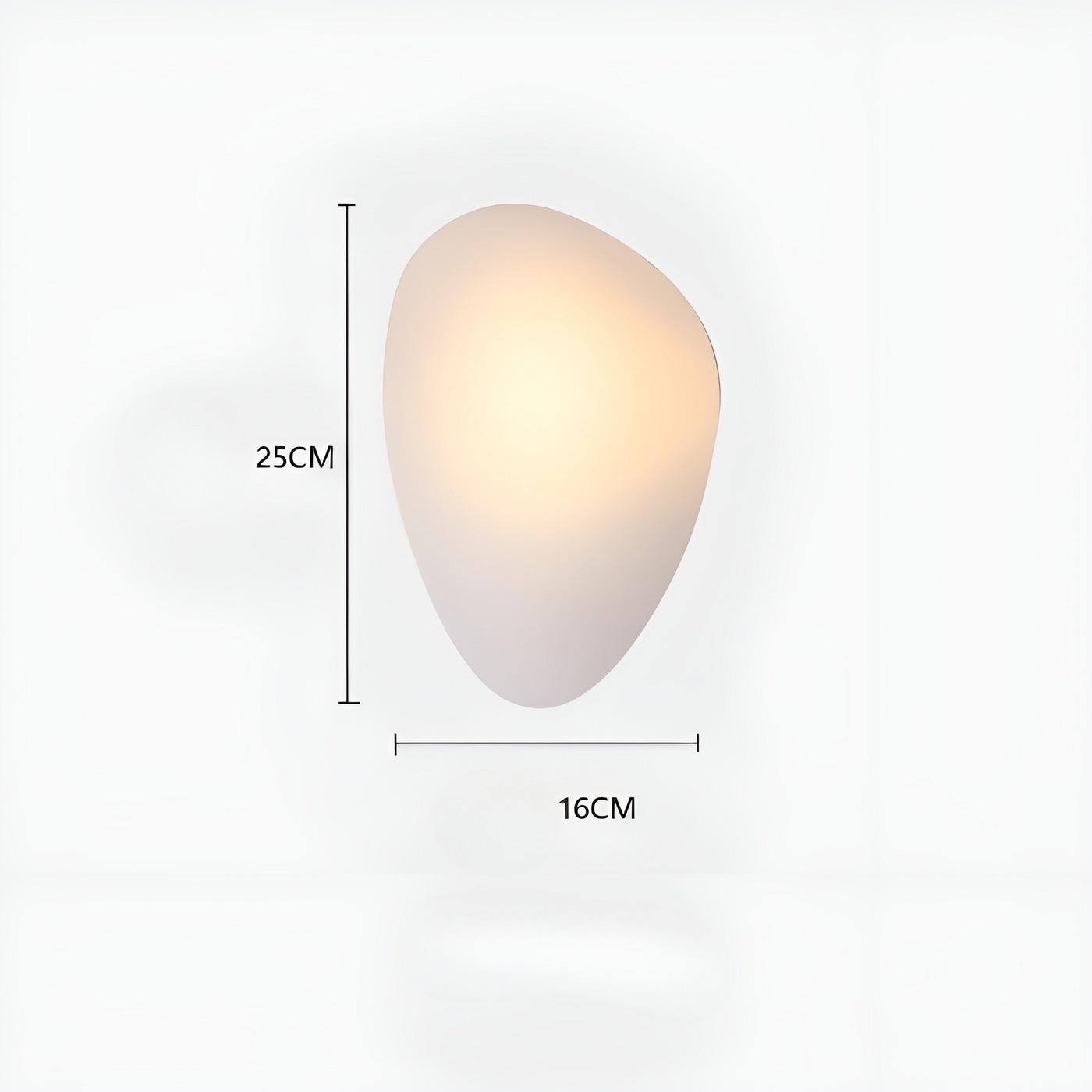 LED Wandleuchte in Kieselstein Design– Dekoratives nordisches Design für Wohnzimmer & Flur