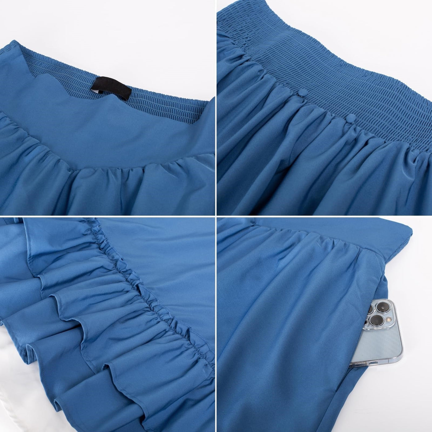 Renaissance Elastic Waist Double-Layer Maxi Skirt