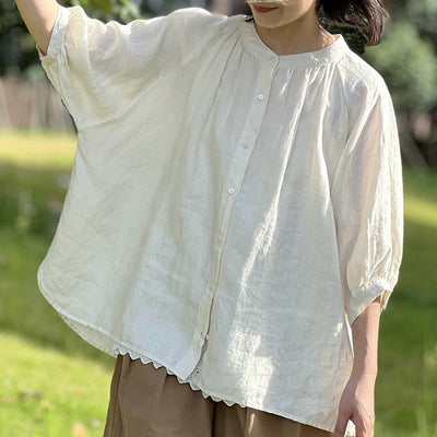 Medieval Renaissance Style Linen Blouse