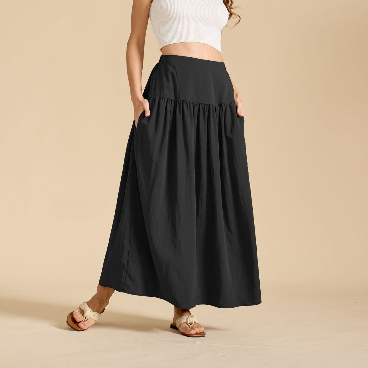 Renaissance Style High Waist Maxi Skirt