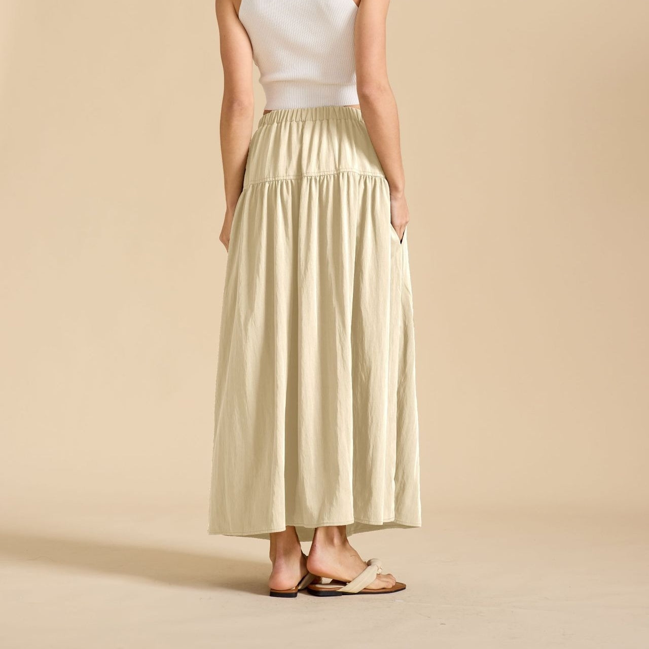 Renaissance Style High Waist Maxi Skirt