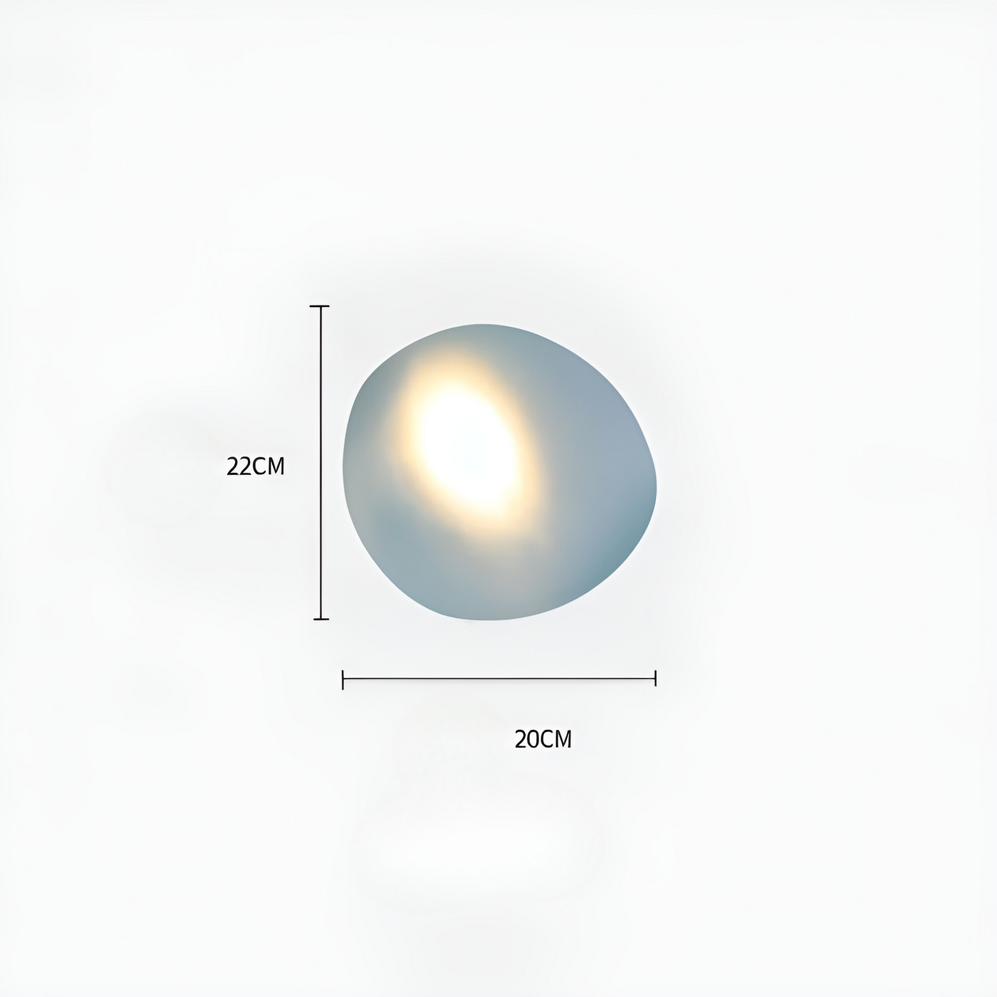 LED Wandleuchte in Kieselstein Design– Dekoratives nordisches Design für Wohnzimmer & Flur