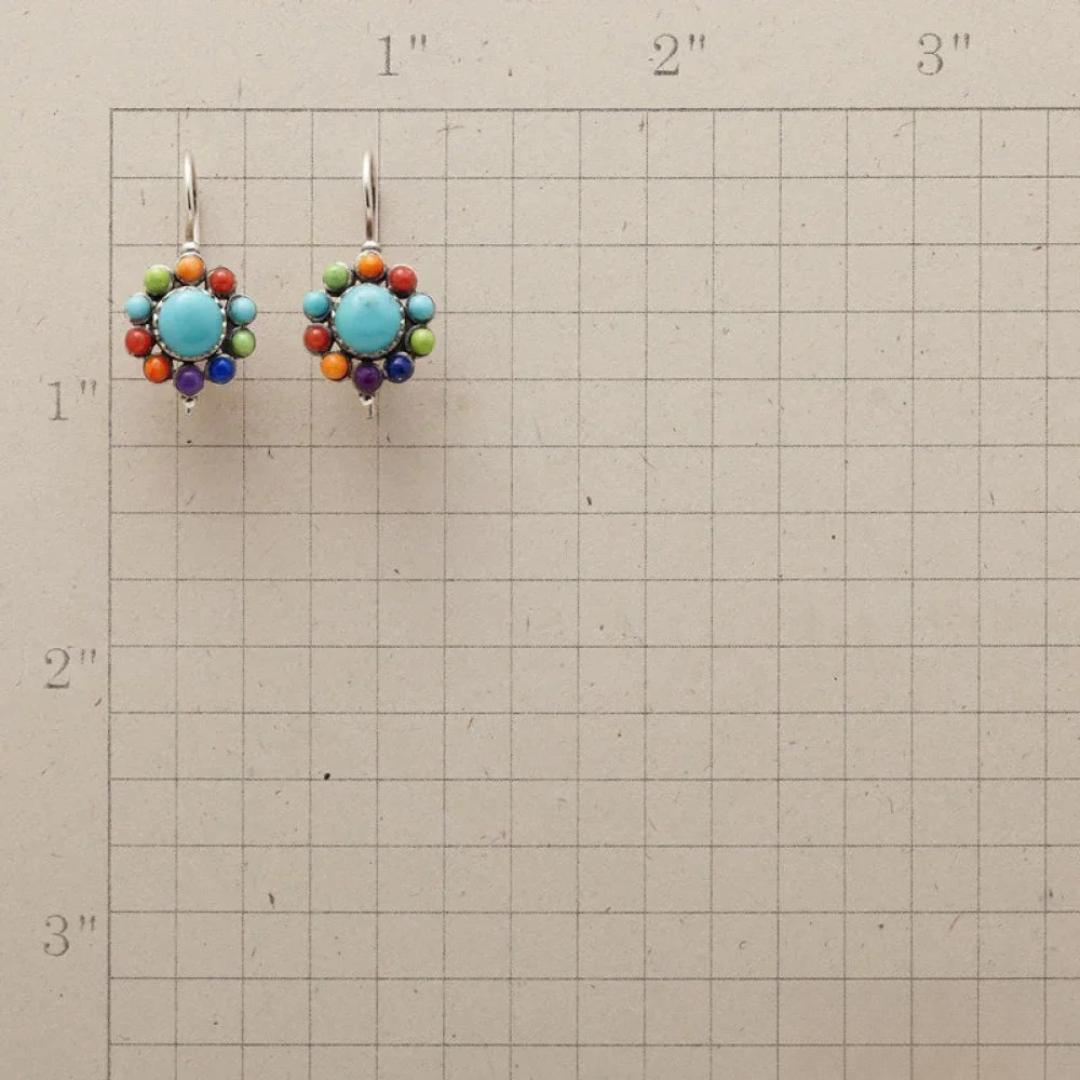 Sina – Regenbogen-Tropfenohrringe