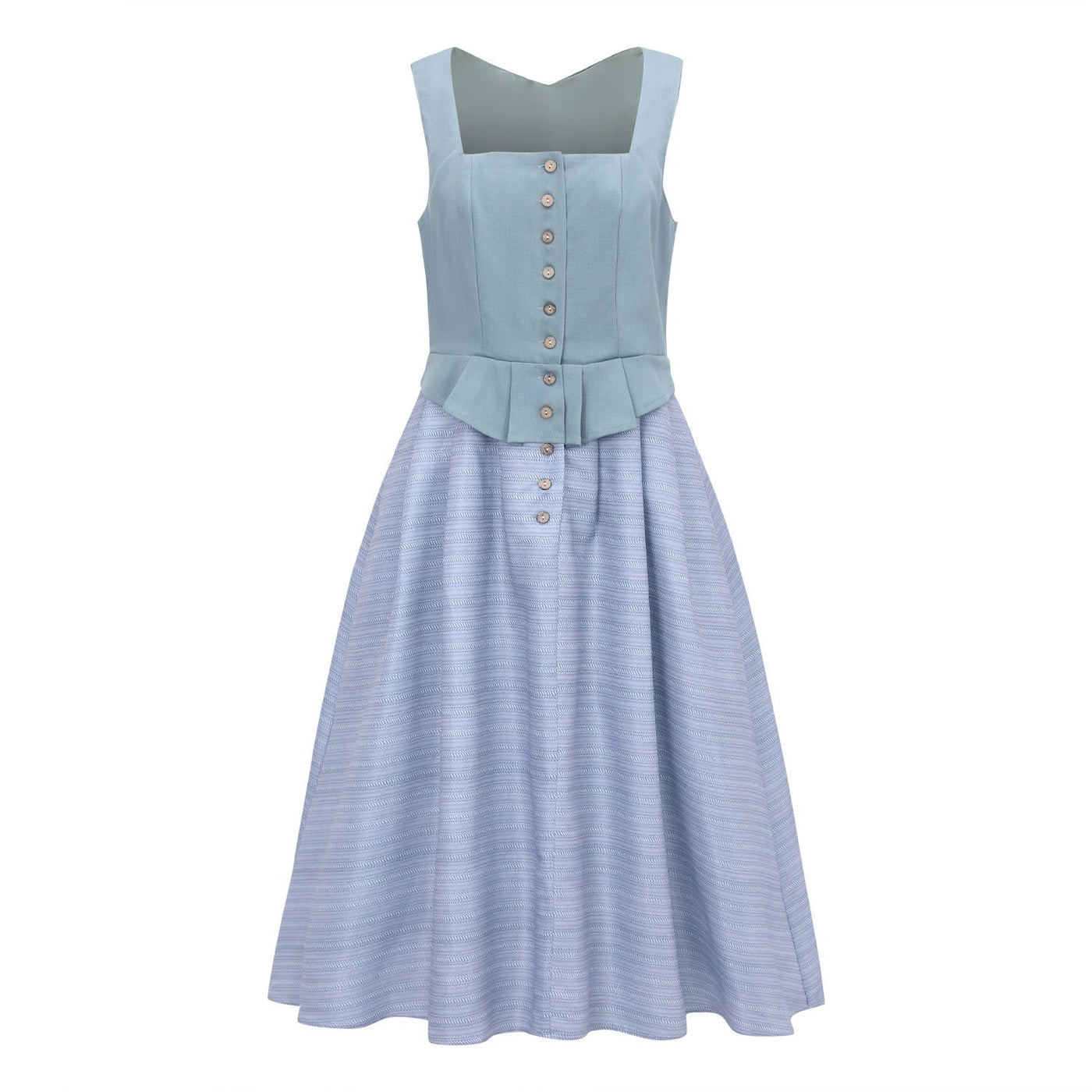 Oktoberfest Button-Up Dirndl with Long Apron