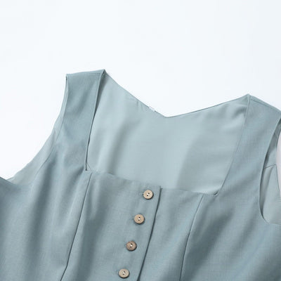 Oktoberfest Button-Up Dirndl with Long Apron