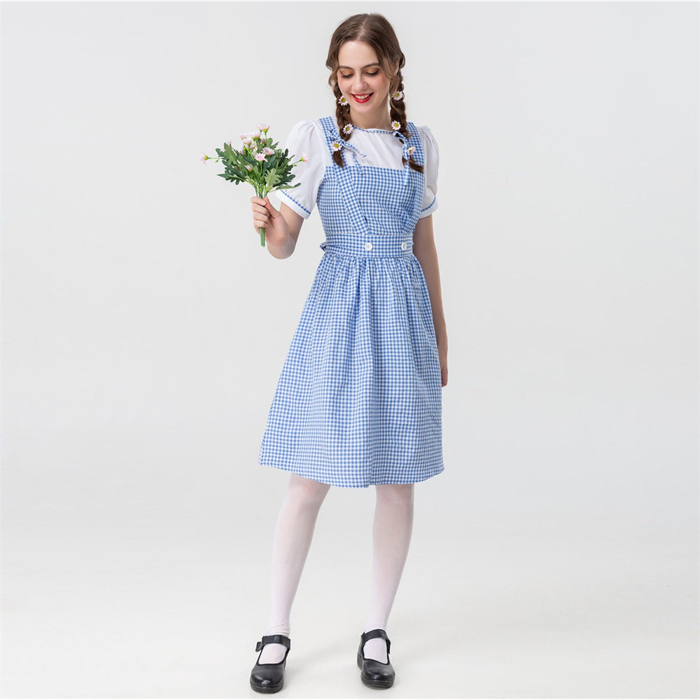 Oktoberfest Blue Gingham Dress