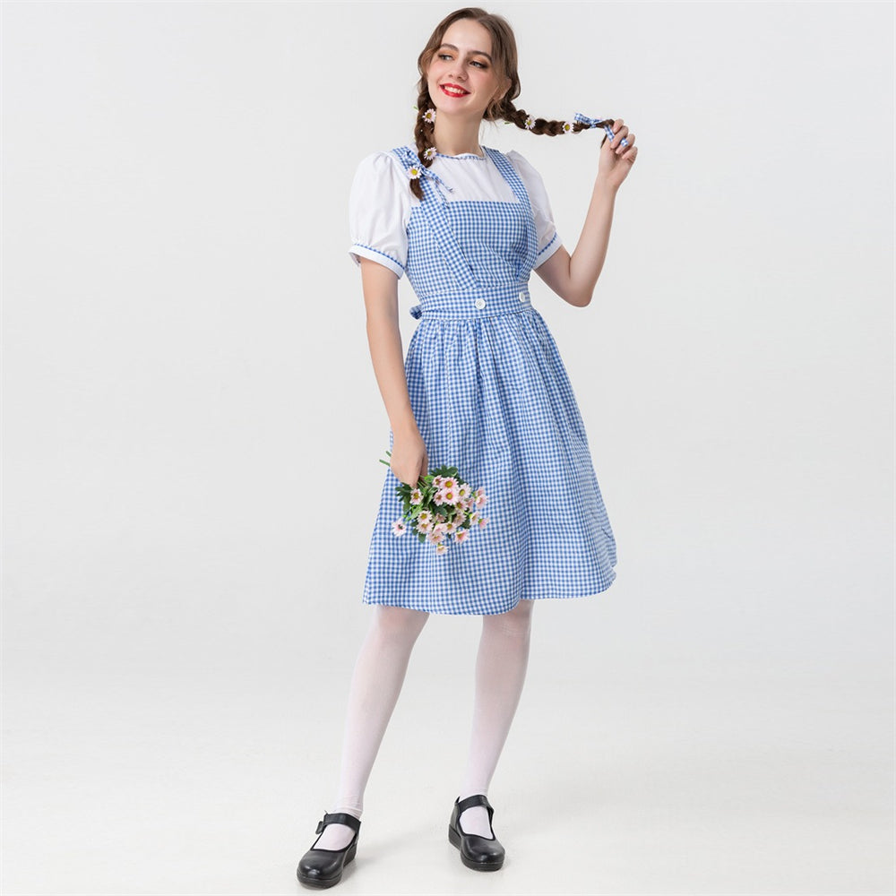 Oktoberfest Blue Gingham Dress