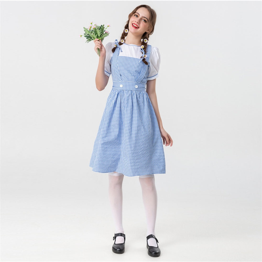 Oktoberfest Blue Gingham Dress