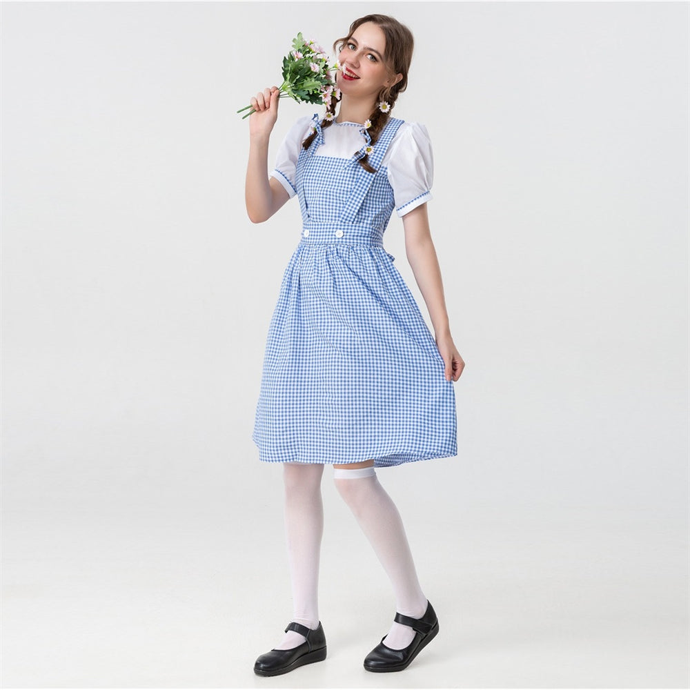 Oktoberfest Blue Gingham Dress