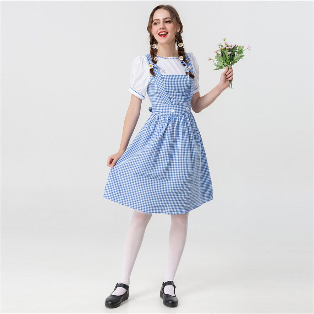 Oktoberfest Blue Gingham Dress