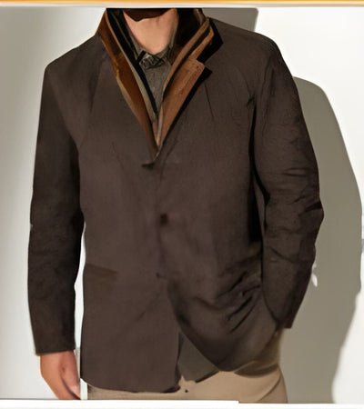 Herren Klassisch Buckskin Jacke