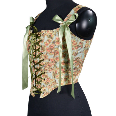 Floral Victorian Corset Painting Bustier
