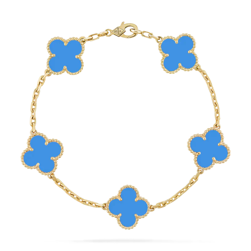 KLEEBLATT ARMBAND | ROYAL BLAU