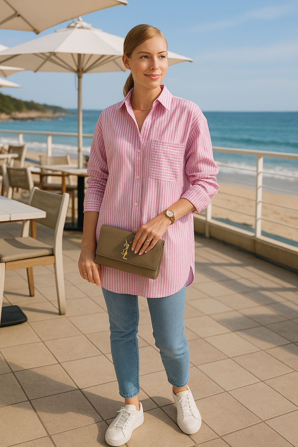 Marela – Das gestreifte damenhemd mit brusttasche für einen frischen auftritt 2025