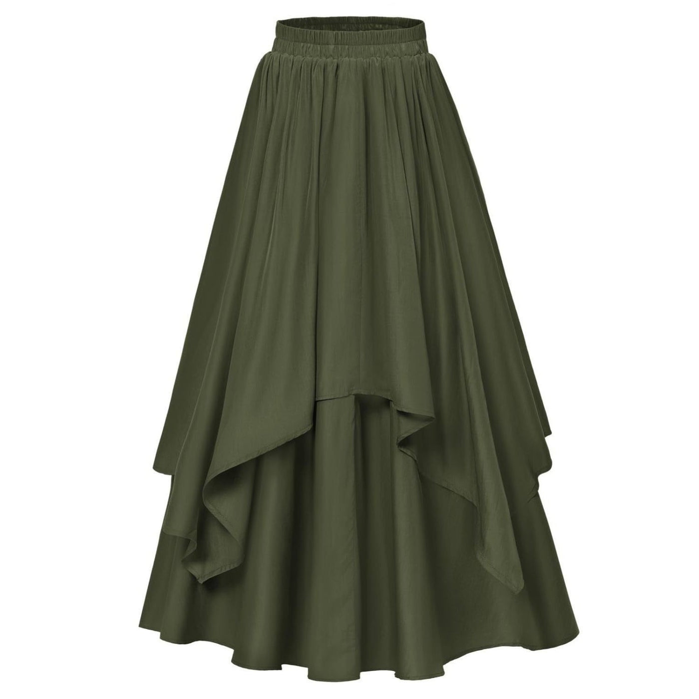 Renaissance Dual-Layer Swing Maxi Skirt