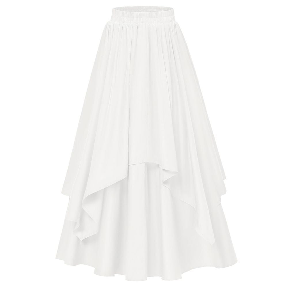 Renaissance Dual-Layer Swing Maxi Skirt