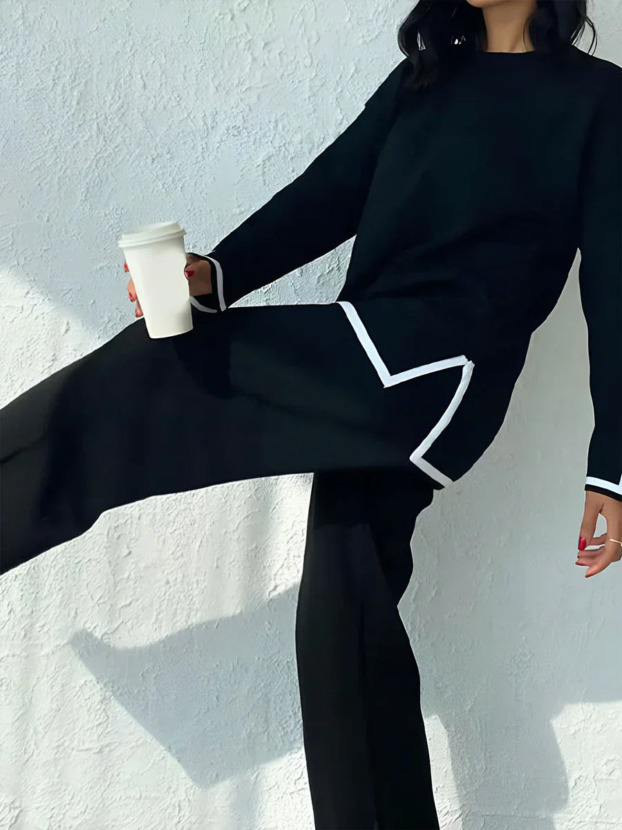 Heidi-Mode | Komfortables Und Elegantes Strickset - Pullover+Hose