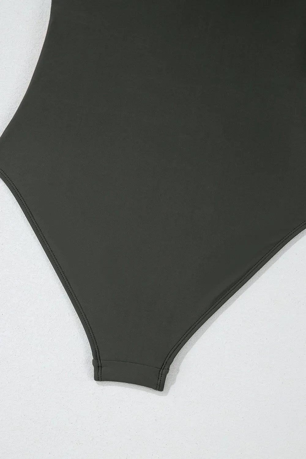 Color Block Padded Square Neck One Piece Swimsuit