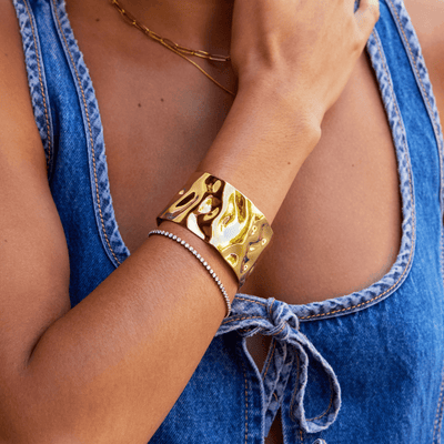 Gold Cuff-Armband
