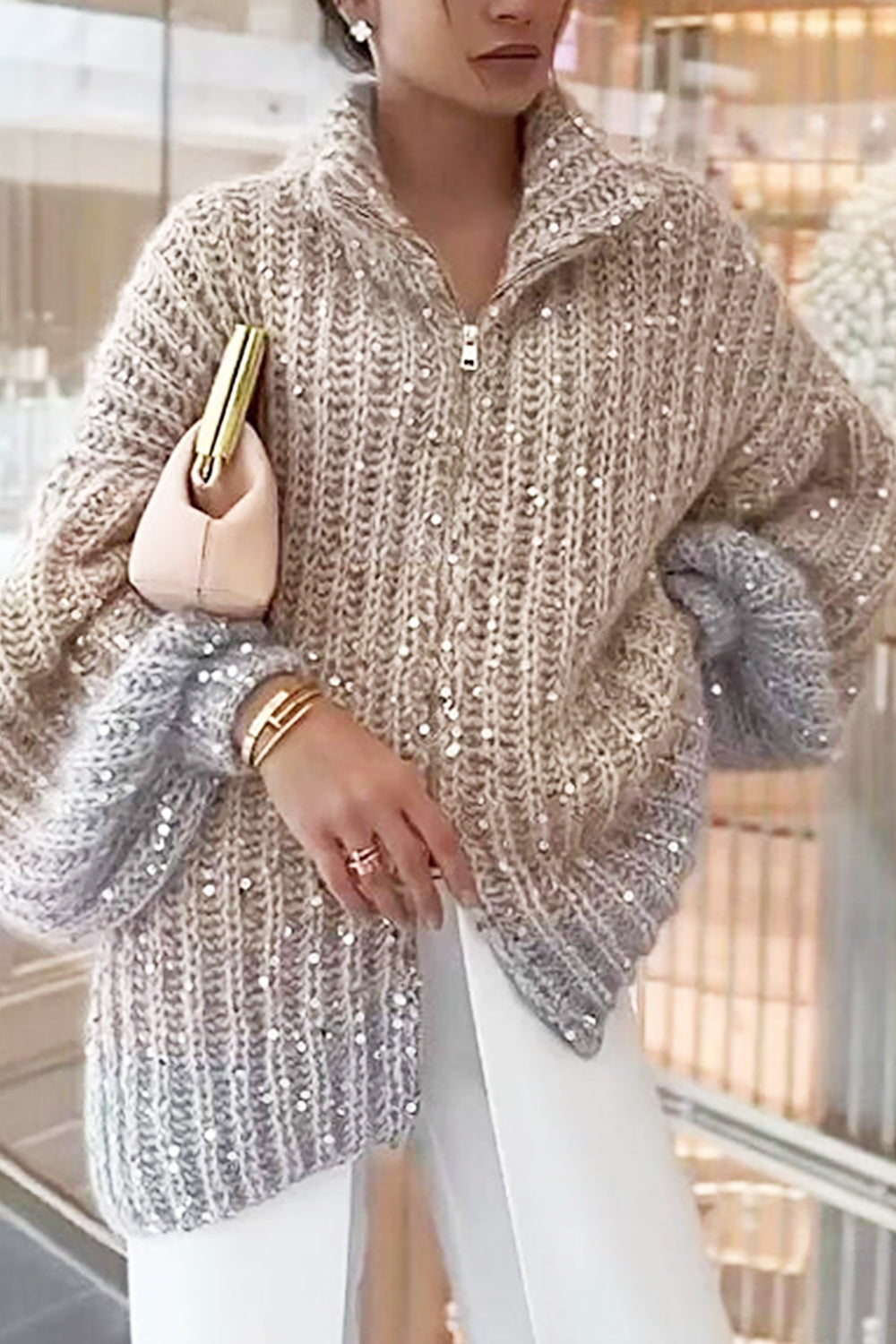 GLITZER PULLOVER