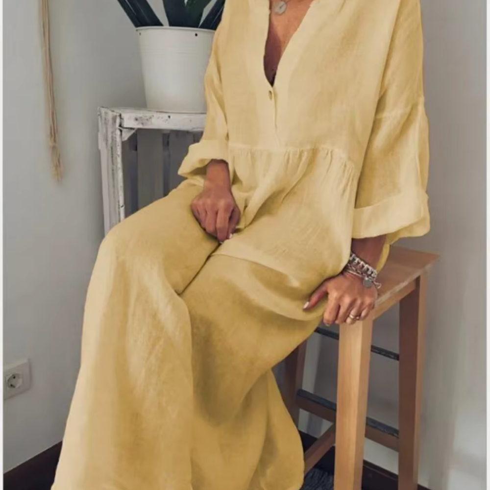 Natali - Maxikleid aus Leinen