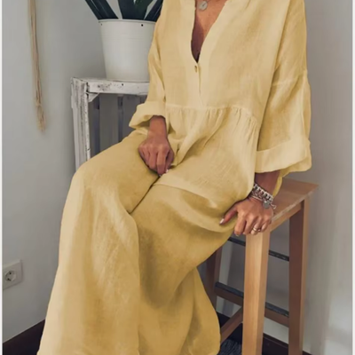 Natali - Maxikleid aus Leinen