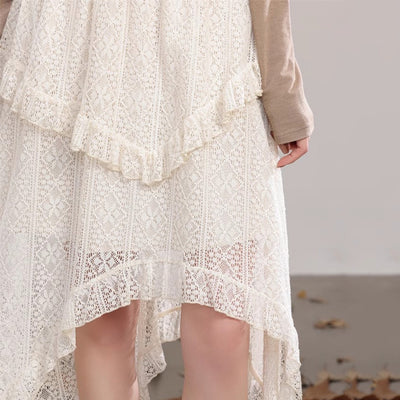 Medieval Rustic Lace Skirt