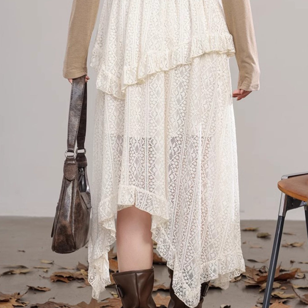 Medieval Rustic Lace Skirt
