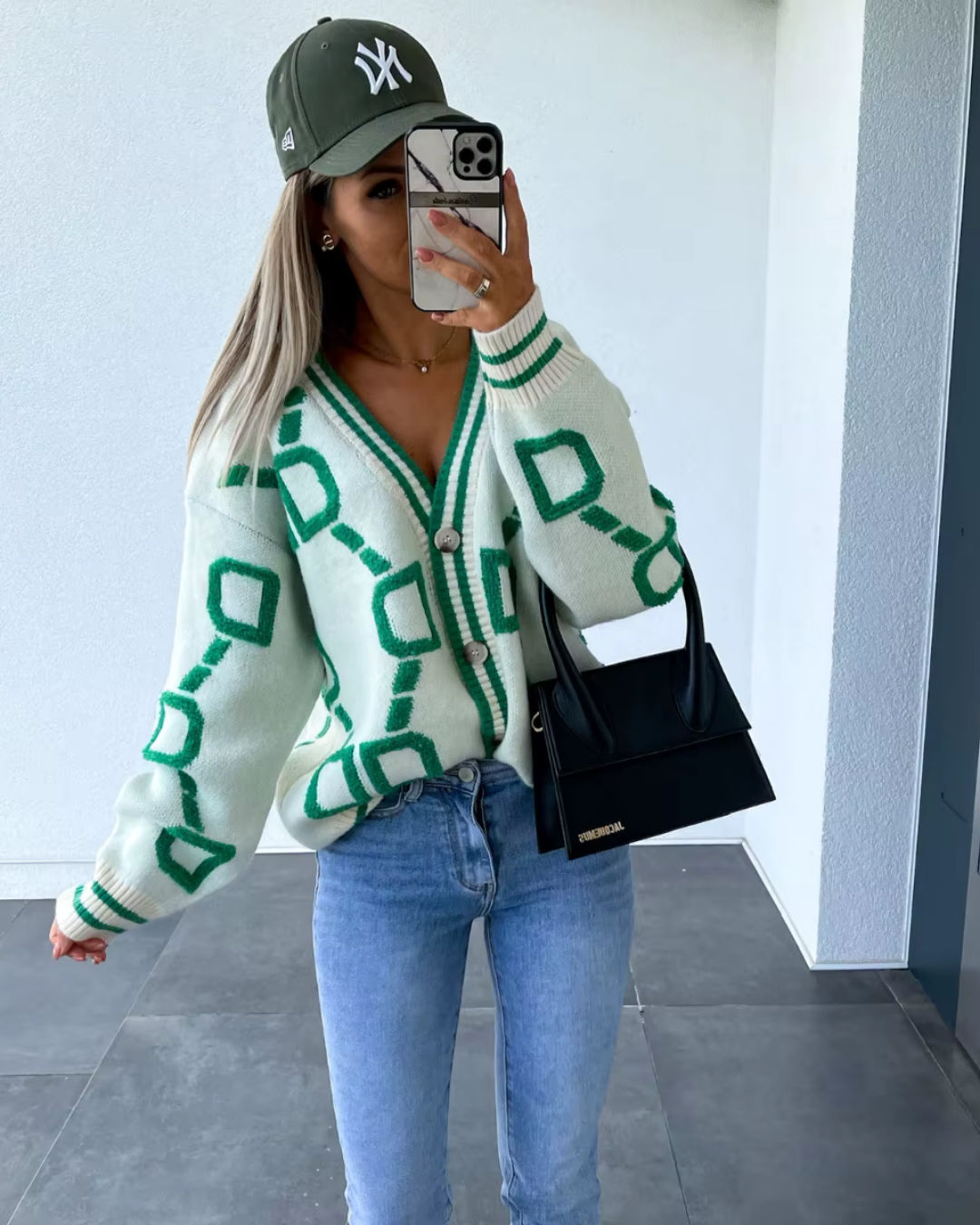 Dali -  Geometric Pattern Cardigan für  Winter