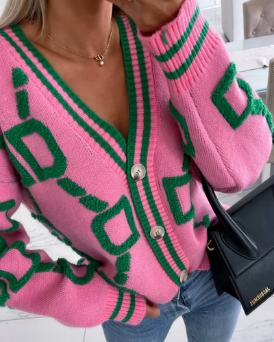 Dali -  Geometric Pattern Cardigan für  Winter