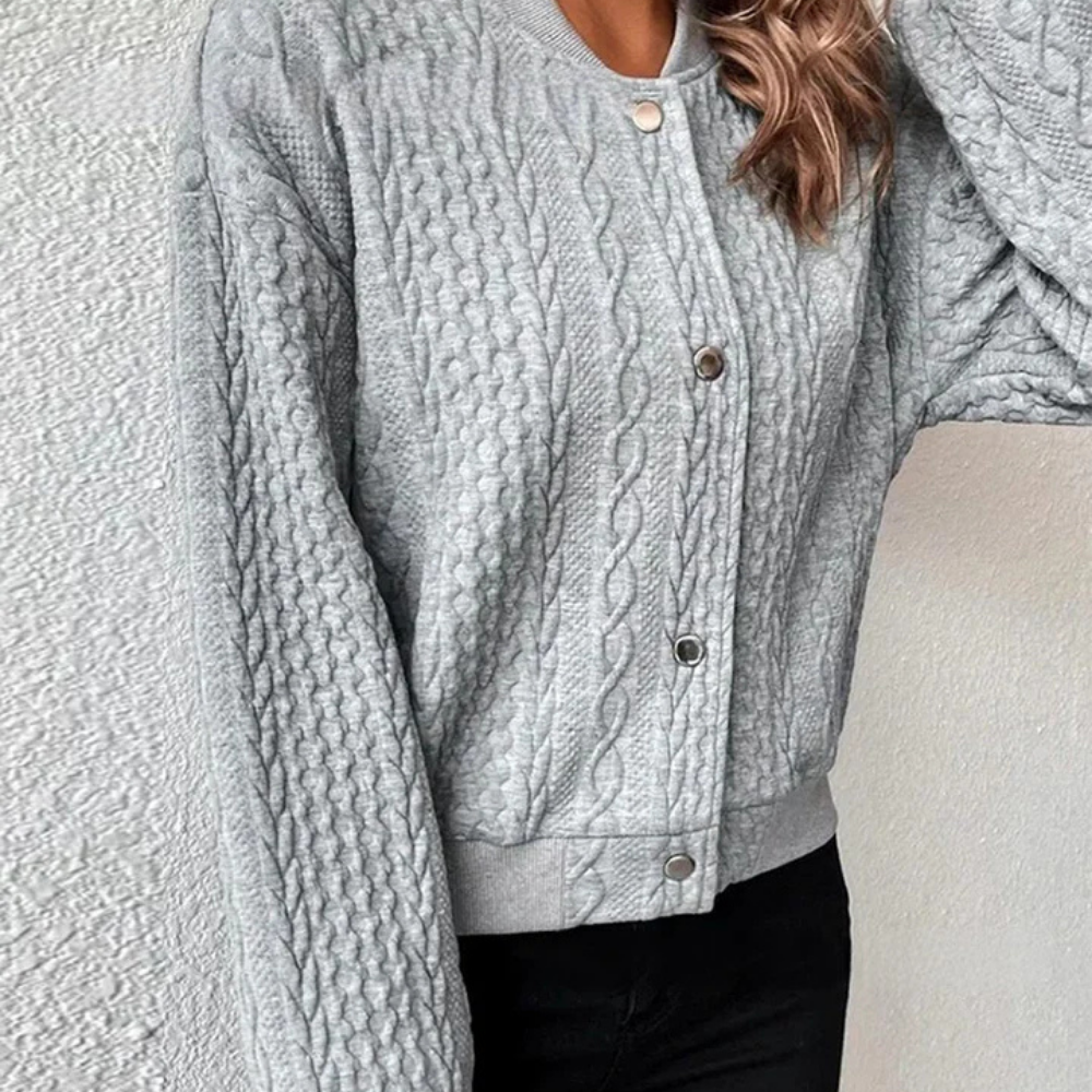 Cirady - Strick-Bomberjacke für Damen