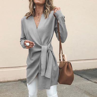 Juliëtte Cardigan | Warmes gestricktes Damenweste mit Gürtel