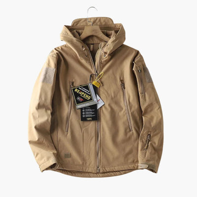 Herren Kapuzenjacke mit Reißverschluss und Ärmeltaschen