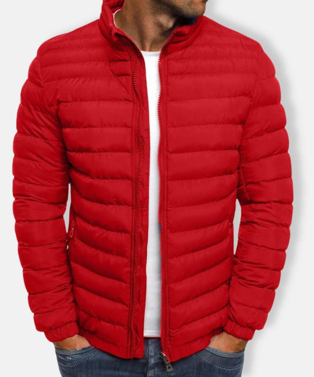 Herren Stepp Reißverschluss Jacke | Langarm