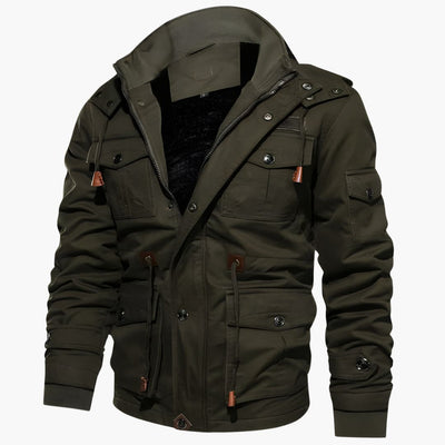 Herrenjacke mit Reißverschluss und mehreren Taschen
