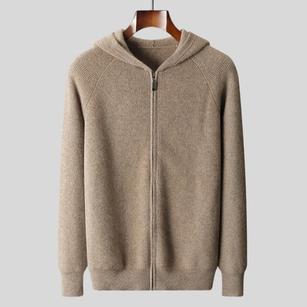 ROYAL CASHMERE MERINO WOOL ZIP UP