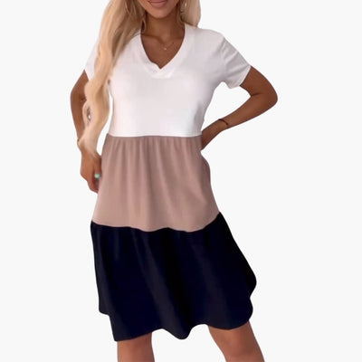 Freizeitkleid Damen - Casual Kleid mit Farbverlauf & Stil