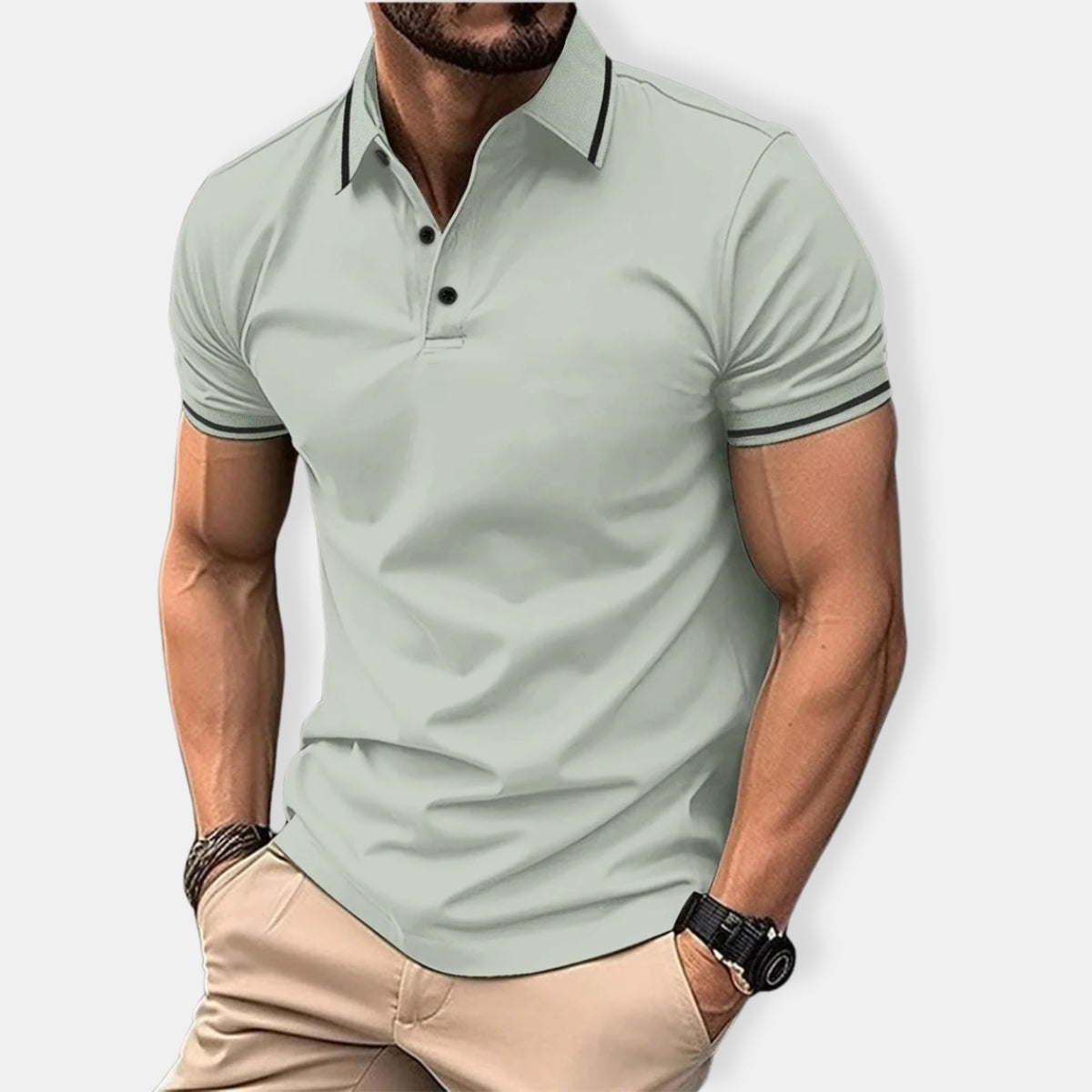 Herren Passform Polo Hemd | Kurzarm