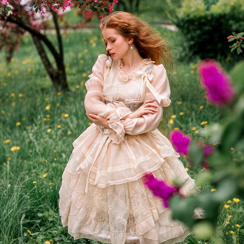 Vintage Classic Lolita OP Dress Set