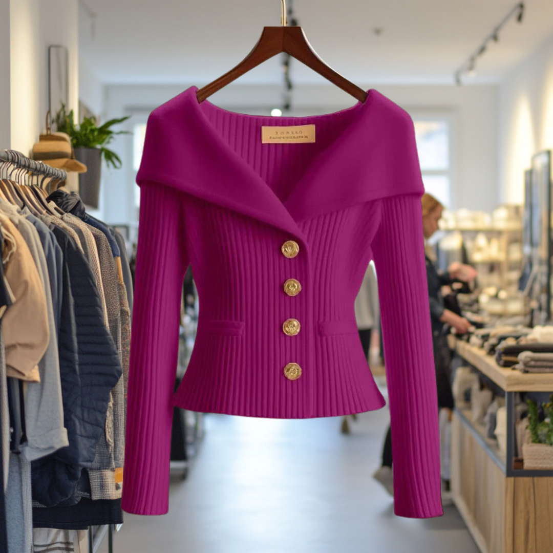 Juliana Eleganter Cardigan mit Knöpfen für Damen