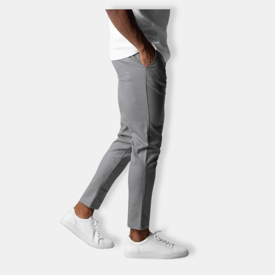 Herren Lässige Slim Fit Hose | Mit Seitentasche