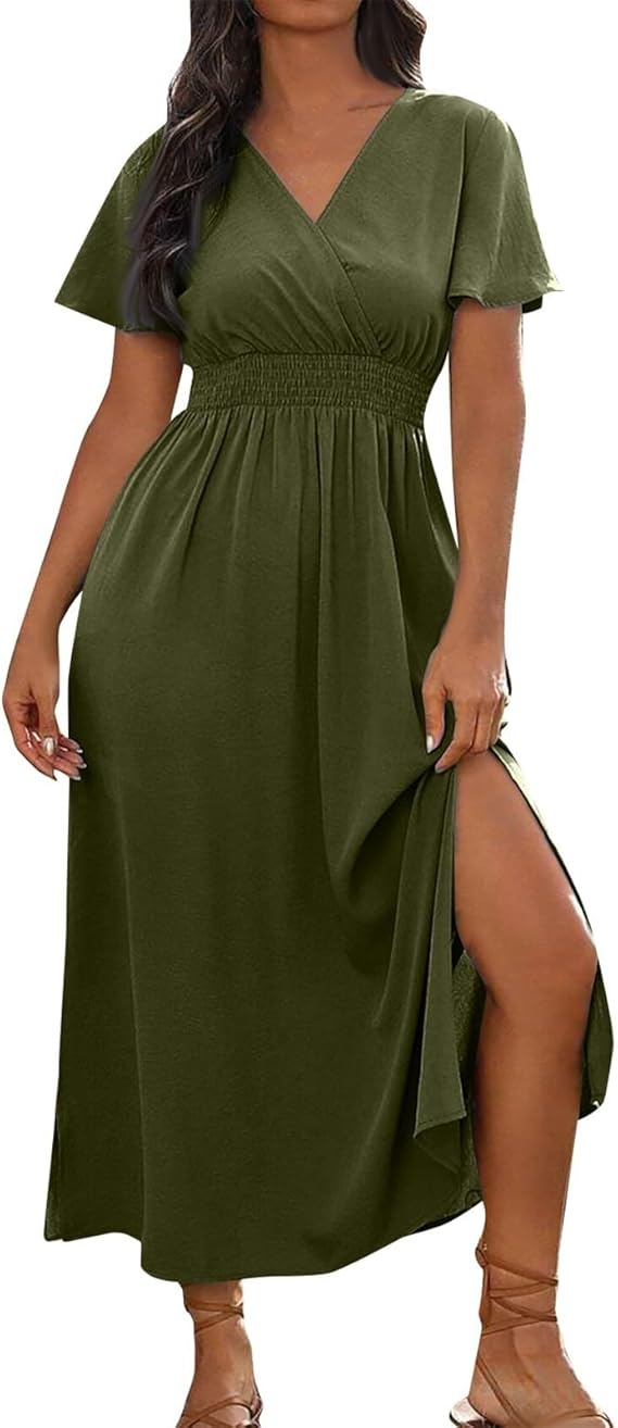 Heidi-Mode | Casual Kleid Mit Smok-Taille