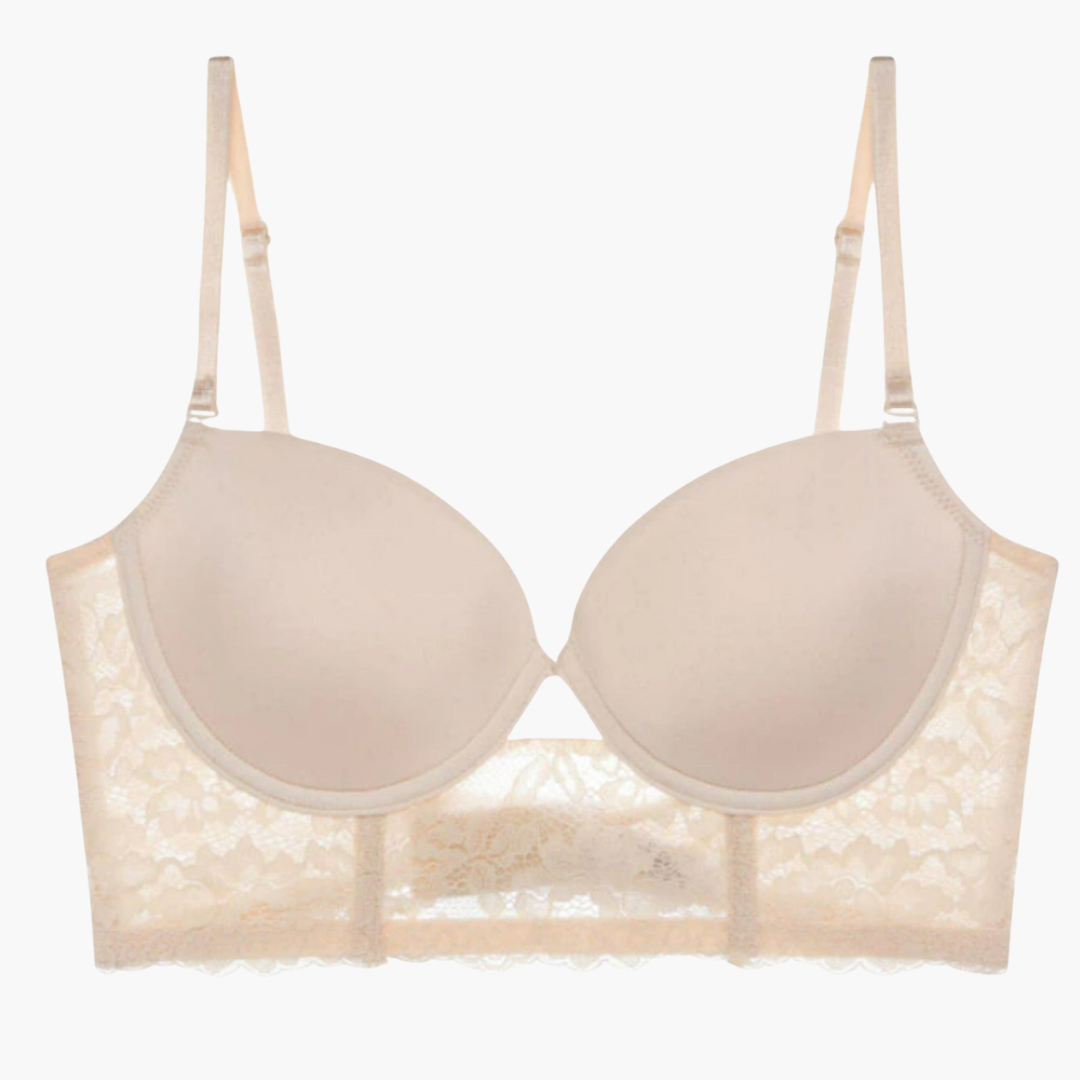 Bügel-BH aus Spitze für Frauen - Gepolsterte Nude Alltägliche Unterstützung
