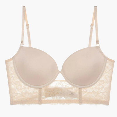 Bügel-BH aus Spitze für Frauen - Gepolsterte Nude Alltägliche Unterstützung