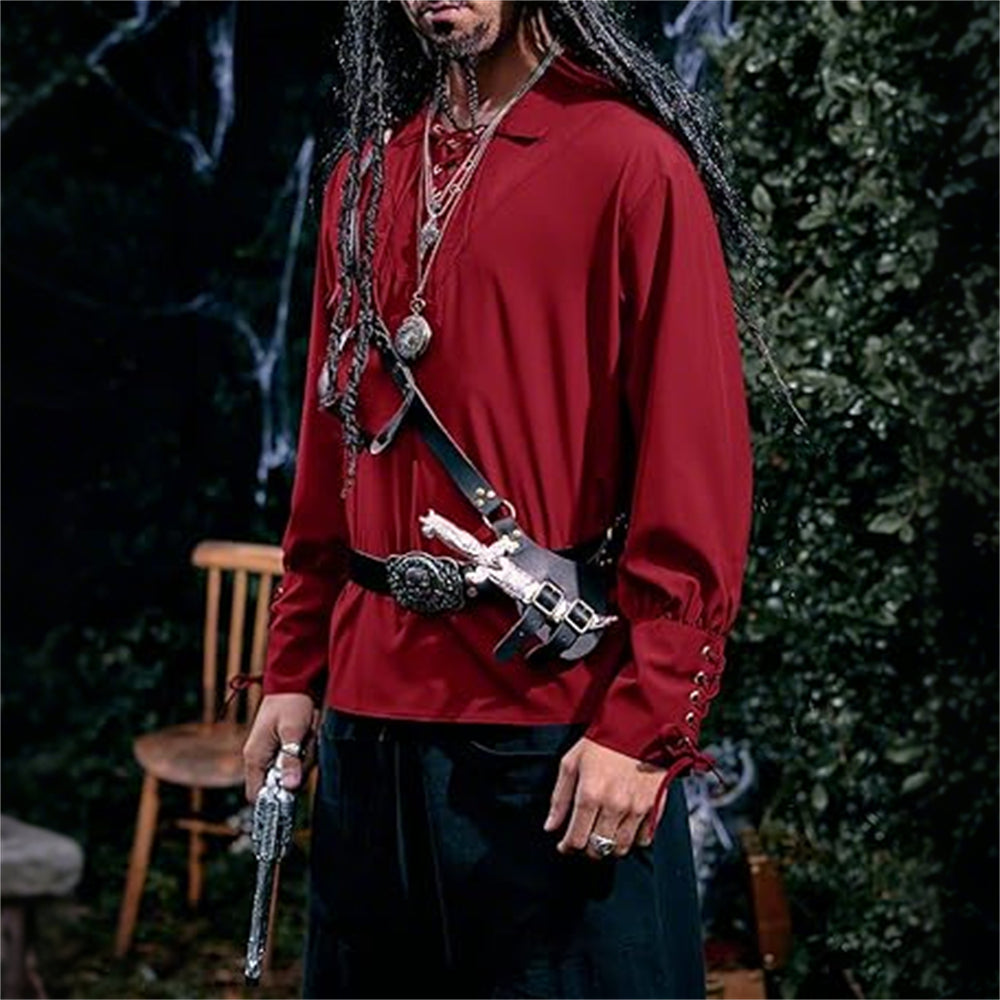 Pirate Style Tunic Drawstring Desing