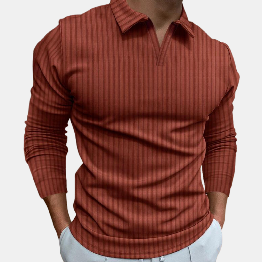 Langarm-Poloshirt für Herren