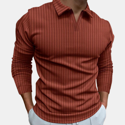 Langarm-Poloshirt für Herren